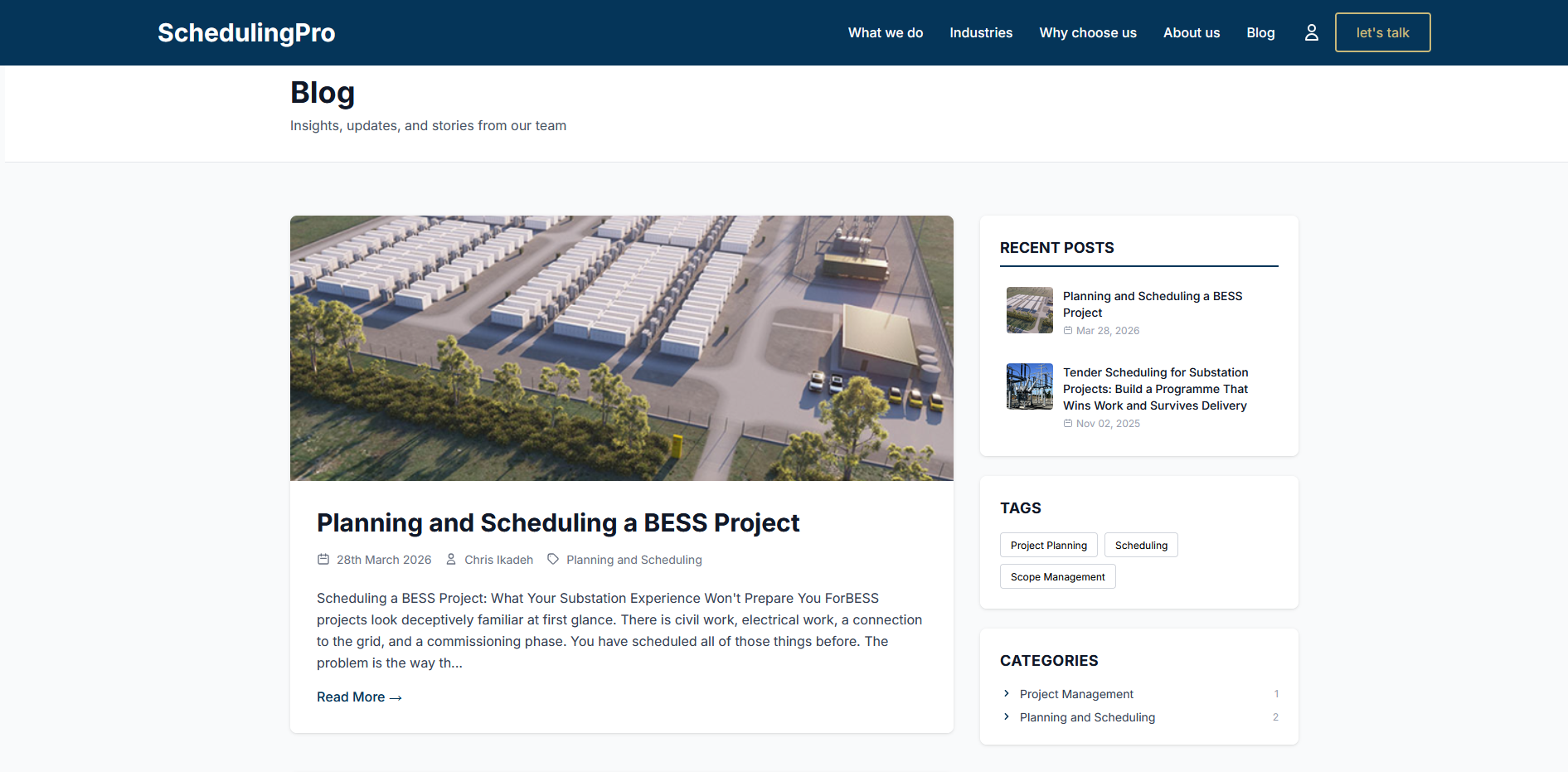 Blog Article with Custom Hero